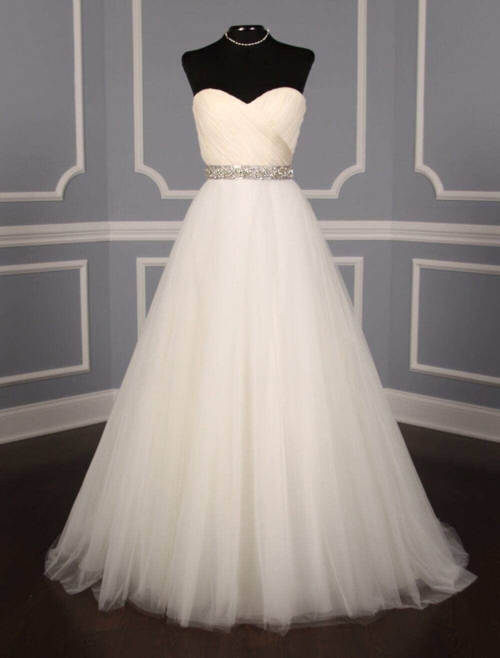 ROMONA KEVEZA Legends L561 Strapless Sweetheart Aline Wedding Dress Bridal Gown
